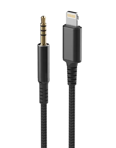 Miniatura 5 de Cable de auriculares de repuesto con conector Lightning para iPhone (0.138 in) con micrófono y control remoto de volumen
