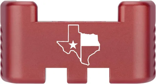 Miniatura 9 de NDZ Performance Placa trasera de aluminio con asistencia deslizante para Glock 1-5 Glock 17 19 19 19 x 22 23 24 26 27 31 32 33 34 35 45 47 49, Rojo
