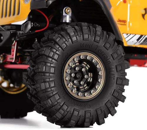 Miniatura 6 de INJORA Rueda de Beadlock de Latón 1.0 - Desplazamiento Negativo 3.15mm para 1/18 TRX4M SCX24 Gladiator Bronco C10 JLU Deadbolt Axial 1/24 Crawler