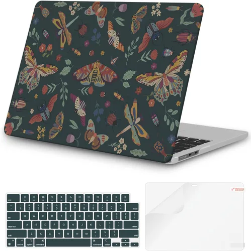 Miniatura 32 de iCasso para M4 MacBook Air de 13 pulgadas Funda 2025 2024-2022 M3 M2 Modelo A 3240 A3113 A2681, Funda de plástico de patrón protector resistente