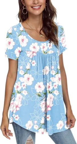 Miniatura 2 de Cathy Camiseta de manga corta para mujer, holgada y cómoda, para esconder el vientre, para usar con leggings