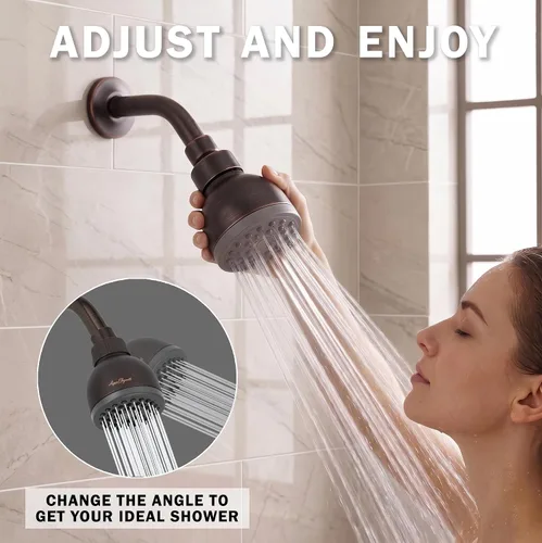 Miniatura 3 de Cabezal de ducha Aqua Elegante de 3 pulgadas. de gran presión. Ideal para soporte de pared a presión, cabezal de ducha ajustable., SYNCHKG104943