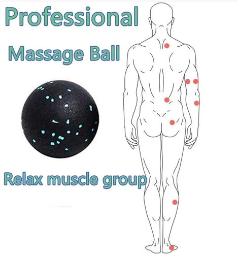 Miniatura 4 de Bola de masaje de cacahuete – Juego de bolas de masaje para después del ejercicio, juego de bolas de masaje de tejido profundo, rodillo muscular