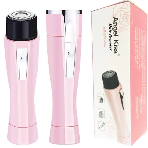 Removedor portátil de cabello indoloro para mujeres sin defectos - sin dolor, afeitadora eléctrica para damas - elimina el vello facial, labial, de