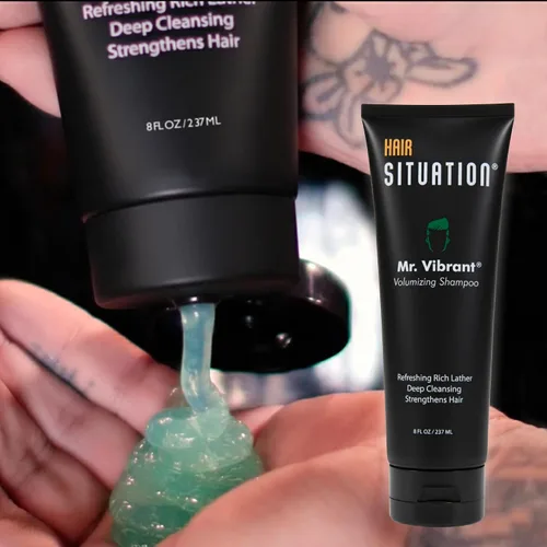 Miniatura 6 de Hair Situation Mr. Vibrant Champú voluminizador para hombre con biotina y bloqueador de DHT – Fórmula espesante para un cabello más fuerte y lleno