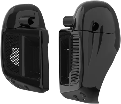 Miniatura 3 de Moto Onfire Guantera de carenados de pierna inferior para Harley Touring 2014+, Vivid Black Lowers calentadores de pies, Negro (Vivid Black)