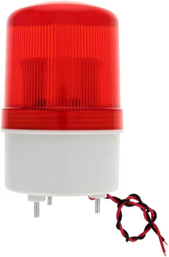 Miniatura 20 de Othmro Columna de luz de señal industrial LED alarma redonda torre indicador luz continua luz de advertencia roja verde DB 90db 24 V 3 W 1 unids