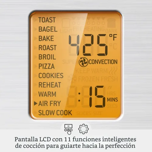 Miniatura 4 de Breville BOV860BST Horno inteligente, Freidora de aire y horno de convección, acero inoxidable negro