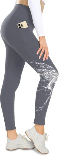 Miniatura 16 de NexiEpoch - Leggings de forro polar para mujer, pantalones de yoga de invierno de cintura alta, control de abdomen, suaves, térmicos, cálidos