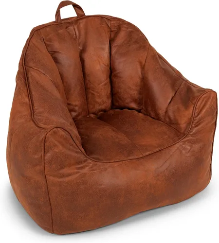 Miniatura 15 de Big Joe Hug Sillón estilo puf relleno de bolitas, Caribou Hyde, mezcla de poliéster sintético, 3 pies Adular