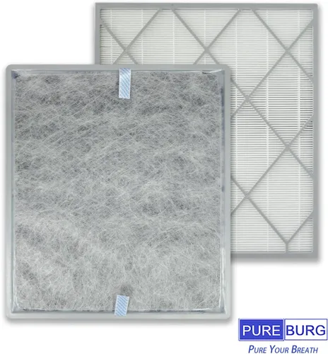 Miniatura 5 de PUREBURG Filtro de repuesto compatible con purificadores de aire Shark HE401 y HE402 HE405 HE4FKPET, carbón activado HEPA H13 filtración de 4