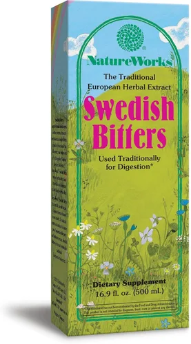 Miniatura 10 de Nature's Way Nature Works Swedish Bitters Extracto de hierbas tradicionales europeas usado para la digestión, 3.38 onzas líquidas