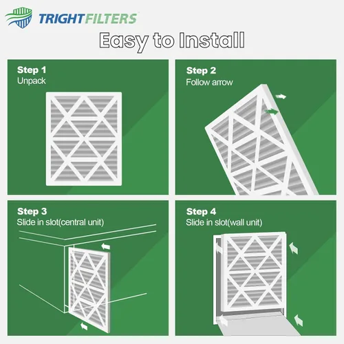 Miniatura 8 de TRIGHTFILTERS 12x12x1 Filtro de aire paquete de 6 unidades, duraderos filtros plisados MERV 8 para hogar HVAC CA y horno, filtro de aire compacto