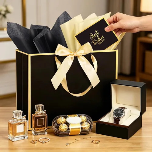 Miniatura 7 de Ethhqu Bolsas de regalo grandes con asas