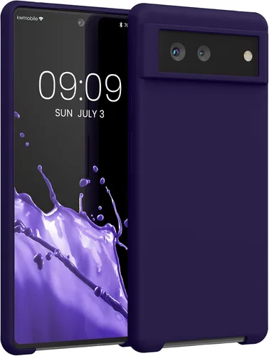 Miniatura 50 de kwmobile Funda Compatible con Google Pixel 6 Pro - Funda de Teléfono de Silicona TPU con Acabado Suave - Azul Caribe