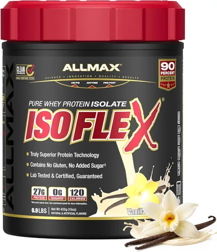 Miniatura 17 de ALLMAX Nutrition - ISOFLEX Polvo de Proteína de Suero, Proteína de Suero Aislada, 27g de Proteína, Pastel de Cumpleaños, 2 lb