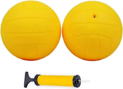 Spike - Pelotas de repuesto | Pelotas de juego de red redonda | Pelota extra de rebote fuerte | Pelota de goma amarilla de 3.5 pulgadas | Piscina de