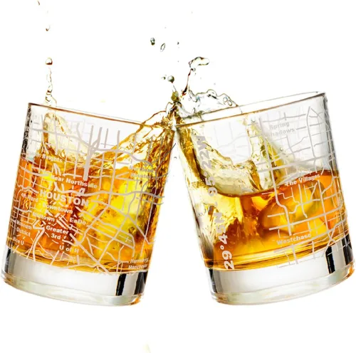 Miniatura 34 de Greenline Goods - Vasos de whisky, juego de regalo de 2 vasos de 284ml para amantes de Washington, DC, grabado con mapa de Washington, DC Vaso