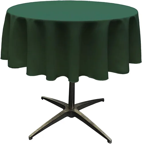Miniatura 36 de Telón de fondo King Inc, mantel redondo de poliéster sin costuras de 58 pulgadas / superposición, bueno para mesa de café pequeña (Aqua)