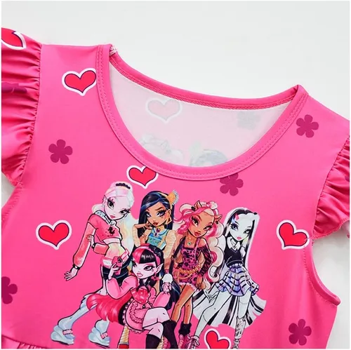 Miniatura 5 de CREATIE Girls Casual Dress Flutter Sleeve Playwear 4-10Y