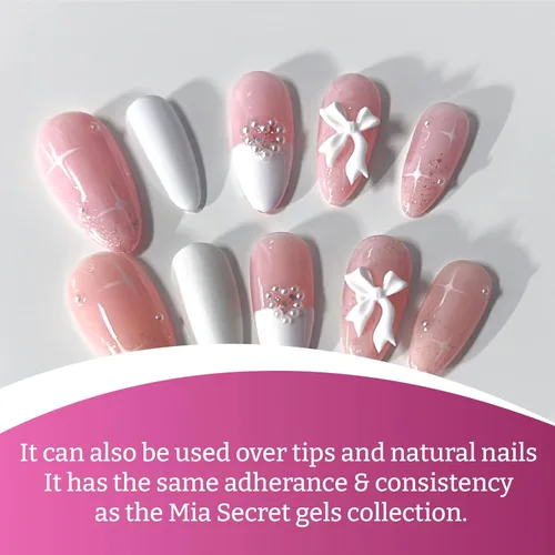 Miniatura 2 de Mia Secret Bio Builder Gel - 0.5 fl oz. (Rosa Perfecto)