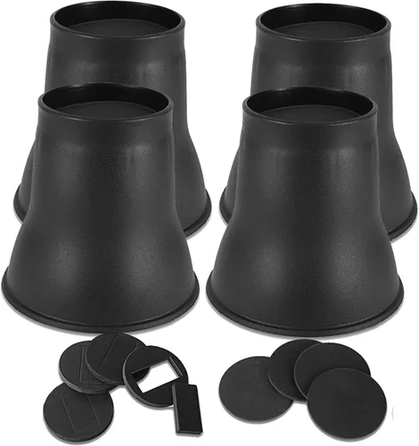 Miniatura 29 de Paquete de 12 elevadores de muebles de 1 pulgada, elevadores de cama ajustables resistentes para mesa, escritorio, sofá, silla, gabinete, marco