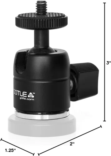Miniatura 8 de GRIFITI Nootle - Soporte de cabeza esférica para iPad, soporte para trípode, cámara de video, soportes de teléfono, soportes, soportes de música