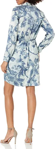 Miniatura 2 de GUESS Vestido estampado Alya de manga larga para mujer
