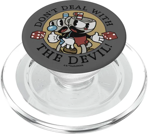 Miniatura 9 de Cuphead and Mugman Don't Deal With The Devil Dicey - PopSockets Grip and Stand for Phones and Tablets, Negro