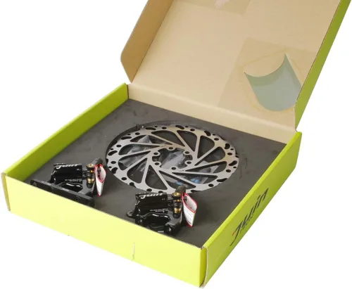 Miniatura 4 de Juego de pinzas de freno de disco hidráulicas accionadas por cable F1, juego de frenos híbridos extra ligeros para montaje plano