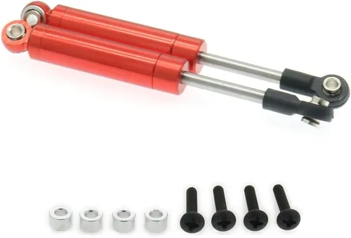Miniatura 2 de Paquete de 4 amortiguadores de amortiguadores internos de 3.622 in para camión oruga 1/10 HSP HPI AXIAL Tamiya LOSI RC piezas mejoradas de metal