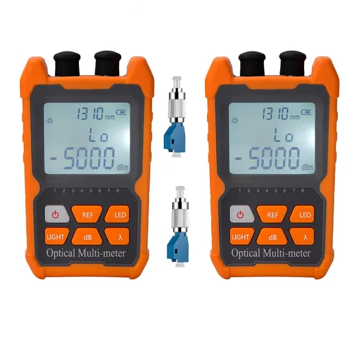 Miniatura 7 de Probador de fibra óptica de función 3 en 1 Medidor de potencia óptica portátil (FC/SC/ST) y localizador visual de fallas VFL 2mw y LED, OPM y VFL