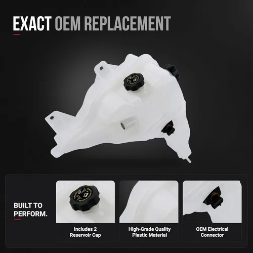 Miniatura 3 de Tanque de depósito de refrigerante de repuesto – Compatible con vehículos Freightliner – Cascadia, Century Class, Columbia, Coronado, FLD020SD, M2