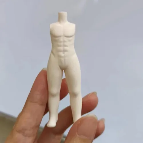 Miniatura 6 de Muñeco de arcilla de cerámica de 3.1 in/2.4 in de altura, cuerpo de niño con molde de silicona muscular, molde de arcilla polimérica, molde