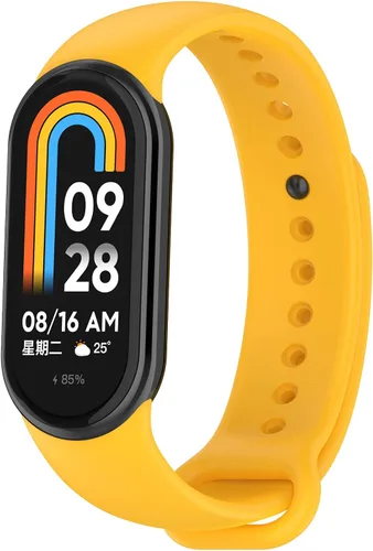 Compatible con Mi Band 8 bandas para mujeres y hombres, correas de repuesto de silicona deportivas femeninas, pulseras de pulsera accesorio correas