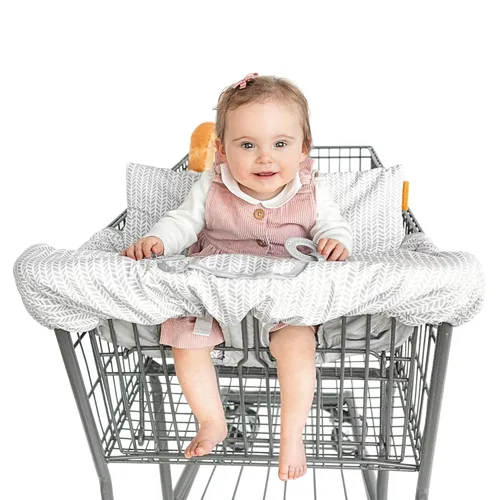 Miniatura 13 de Binxy Baby 2-en-1 Funda cómoda para silla alta y carrito de compras para bebé, funda cómoda para carrito de comestibles, funda universal para En
