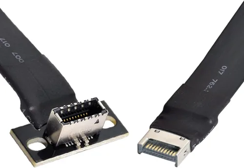 Miniatura 5 de cablecc Cable y adaptador de datos de extensión de placa base USB 3.1 macho a hembra tipo E