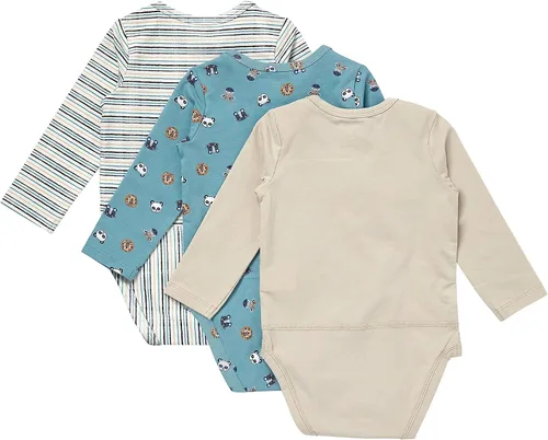 Miniatura 2 de Hanes Unisex Baby Pure Comfort Long Sleeve Bodysuits, Infant Bodysuits, Boys & Girls, 3-pack