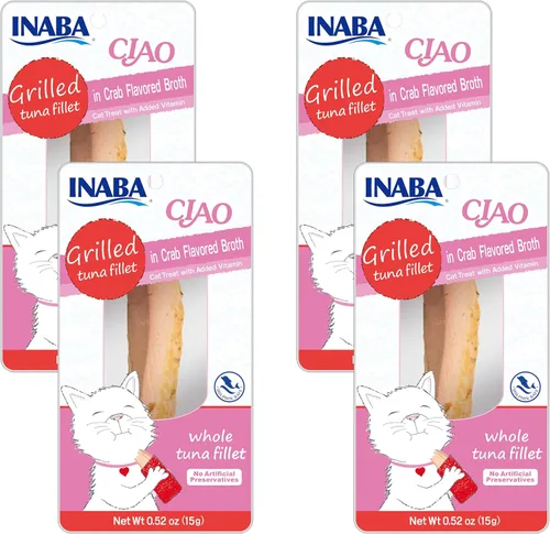 Miniatura 8 de INABA USA504 Ciao - Golosina para gatos a la parrilla con vitamina E añadida, talla única/0.5 onzas