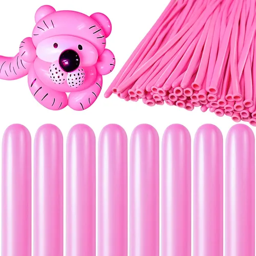 Miniatura 13 de Globos largos transparentes para animales, 260 globos gruesos de látex delgado para modelado de arco, payaso mágico, decoración de cumpleaños, boda