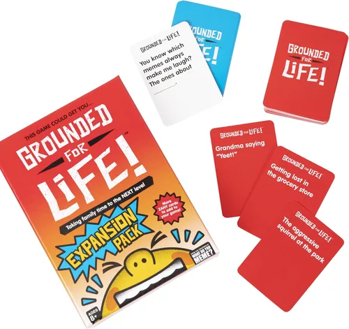 Miniatura 5 de WHAT DO YOU MEME? Paquete de expansión Grounded for Life, el mejor juego para niños, diseñado para ser añadido al juego de cartas básico Grounded