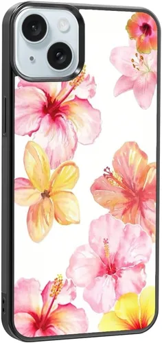 Miniatura 440 de Funda de teléfono de playa de verano a prueba de golpes y protectora con hibisco, bonitas fundas de teléfono para iPhone XR jamaica (Hibiscus Flower)