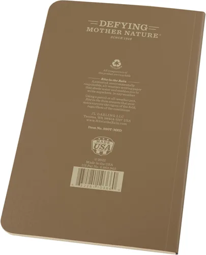 Miniatura 5 de Rite in the Rain Libro resistente a la intemperie, 4.625 x 7 pulgadas, cubierta suave táctica, libro de médicos de atención prolongada de accidentes