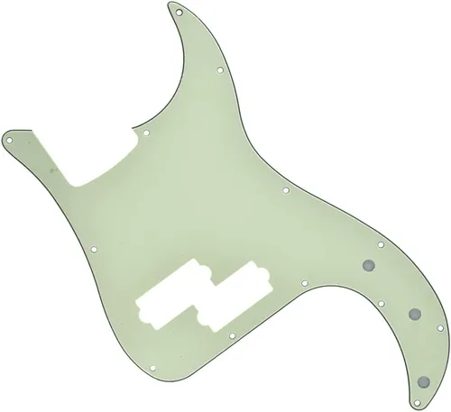 Miniatura 11 de KAISH: Golpeador de 13 agujeros estilo P Bass, placa de rasguño para bajo PB, rejilla negra/blanca para Fender Precision Bass de EE. UU./México