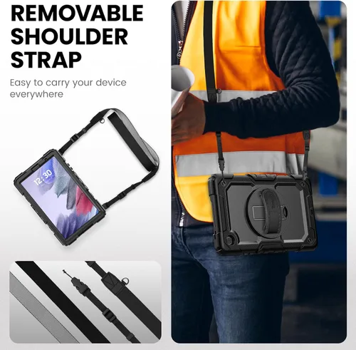 Miniatura 6 de Timecity Funda para Samsung Galaxy Tab A7 Lite 2021 de 8.7 pulgadas SM-T220/T225/T227 con protector de pantalla, resistente funda protectora