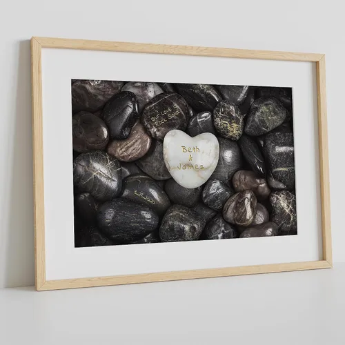 Miniatura 166 de Arte enmarcado de vacaciones con nombres de pareja en sillas de cubierta, regalo de amor perfecto para aniversario, boda. Con diferentes estilos