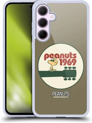 Miniatura 84 de Head Case Designs Funda de gel Woodstock 50th con licencia oficial de Peanuts Snoopy Guitar 1969 [protección de grado militar] compatible