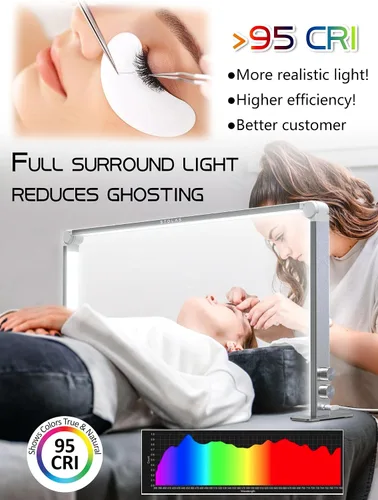 Miniatura 3 de Lámpara LED de escritorio de 36 W, lámpara de mesa regulable de 4000 a 6000 K, 3 modos de iluminación, luz de escritorio cuadrada para estudio
