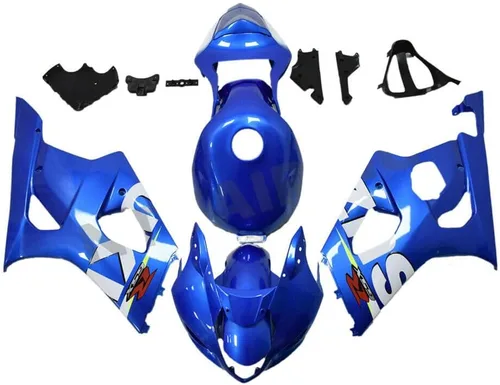 Miniatura 11 de Carenado de carrocería negro mate de plástico apto para 2003 2004 GSXR 1000 Inyección ABS Nuevo Aftermarket Kit Kit de carrocería GSXR-1000 03 04