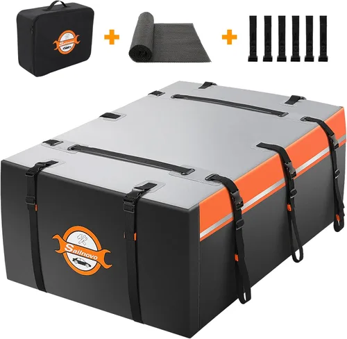 Sailnovo Portaequipajes de Techo de 20 Pies Cúbicos, Bolsa Impermeable para Techo de Coche de Carcasa Blanda, Almacenamiento de Equipaje Superior
